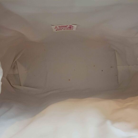 Vintage 80's Made in Japan Handbag Ivory Raffia - Picture 7 of 8